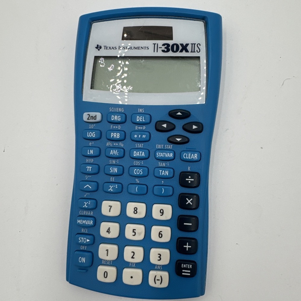 Texas Instruments TI-30X IIS Two-Line Scientific Calculator - Blue - Picture 2 of 9